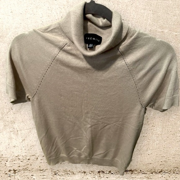 Premise Short Sleeve Turtleneck Sweater - Picture 1 of 5